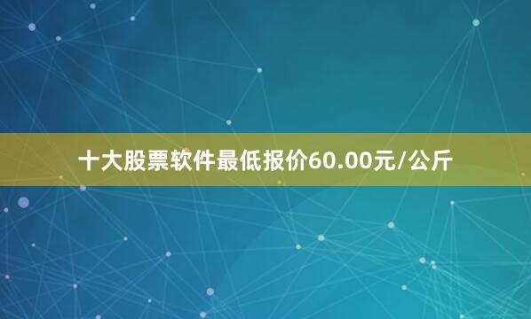 十大股票软件最低报价60.00元/公斤