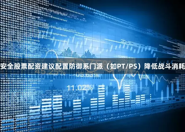 安全股票配资建议配置防御系门派（如PT/PS）降低战斗消耗