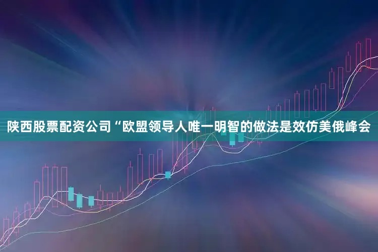 陕西股票配资公司“欧盟领导人唯一明智的做法是效仿美俄峰会