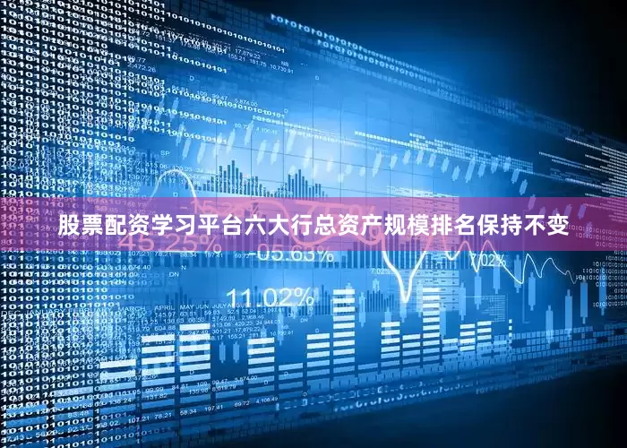股票配资学习平台六大行总资产规模排名保持不变